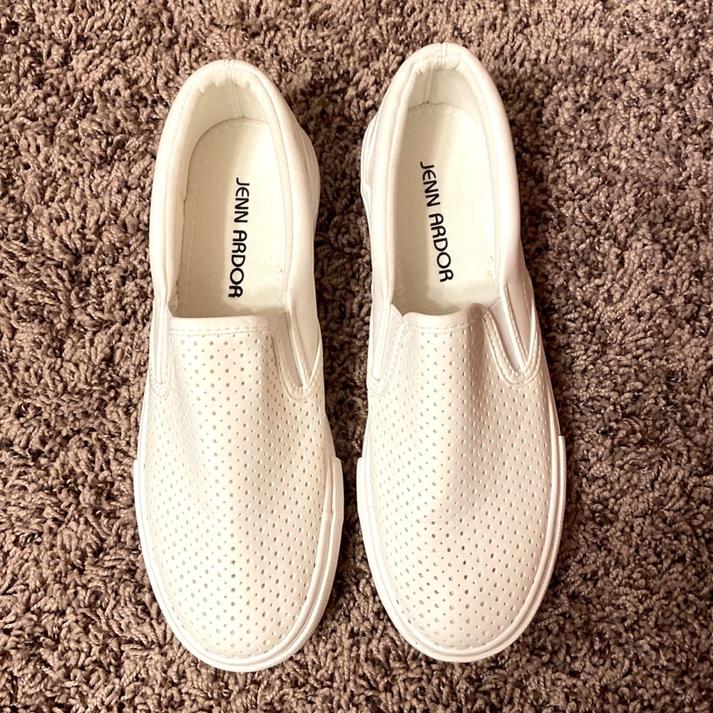 Women’s White Slip on Shoes